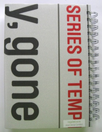 More options in the recycled poster notebook options